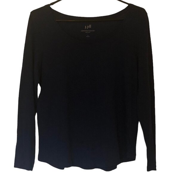 J. Jill navy long-sleeve tee sz SP - Picture 1 of 5